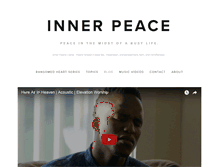 Tablet Screenshot of innerpeaceliving.com
